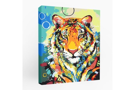 Тигр в красках