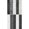 Плитка для стен Морена 2Д (чёрно-белый декор микс) 600*300 