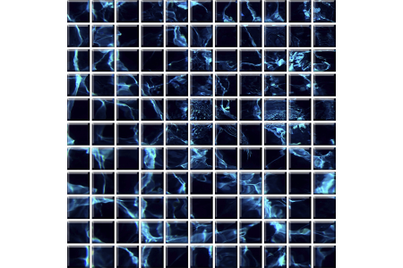 Мозаика стеклянная "Эко" с чипом 25х25мм (300х300 мм)