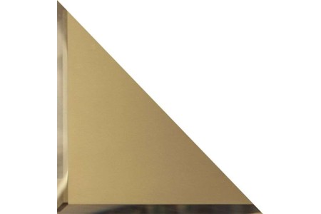 Треугольные зеркальные бронзовые матовые плитки с фацетом