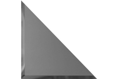 Треугольные зеркальные графитовые матовые плитки с фацетом