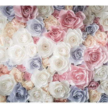 Фотопанно "Разноцветные розы", 300х270 см